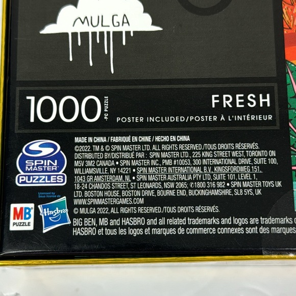 Big Ben Luxe Fresh 1000 pc Puzzle NEW Blue Tropical Bird Mulga Parrot cool surf - Picture 5 of 9